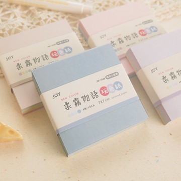 玩色 - DIY色紙(7x7cm)。JW-104。柔霧物語