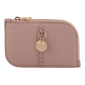 See by Chloe  TILDA L型拉鍊皮革零錢包(淺粉)