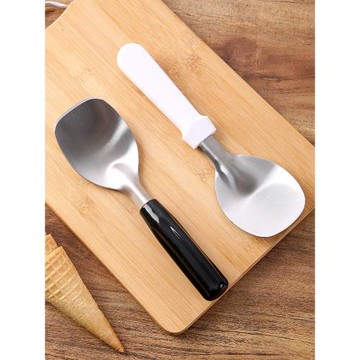 意式雪糕鏟子不銹鋼冰激凌玫瑰花造型挖勺商用手動花朵炒冰淇淋鏟