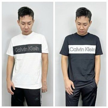 【New START精品服飾-員林】現貨免運 Calvin Klein CK 拼接鏤空字母 短袖上衣 短袖 短T