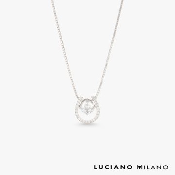 LUCIANO MILANO 光韻之約 純銀項鍊(白K色)