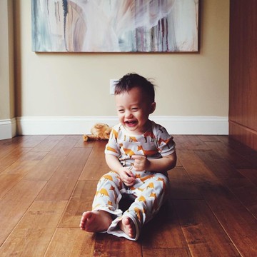 MILKBARN 有機棉連身衣 - 褲管有金屬按扣