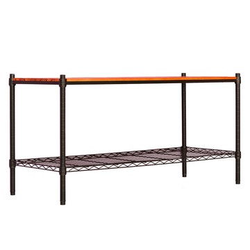 dayneeds 日需百備 松木 烤漆架  120 x 45 x 60cm  黑色 + 木色  2層