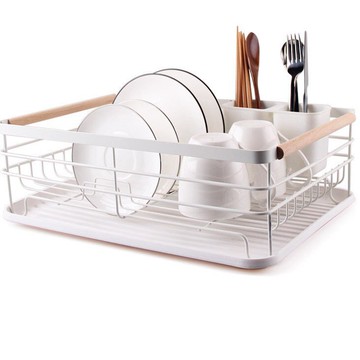 鐵藝廚房用品 日式碗架單層瀝水架多功能置物架碗盤收納架