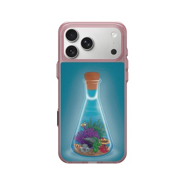 iPhone 17 Pro Max Clear (相機按鈕) 晶醺玫 - MOLECULARTS - 海洋瓶