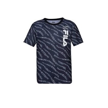 FILA官方直營 男抗UV吸濕排汗短袖圓領T恤-黑色 1TEZ-5302-BK