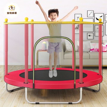 蹦蹦床護欄家用兒童室內室外寶寶彈跳床小孩帶護網家庭玩具跳跳床y7082