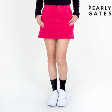 【ṔEARLY GATES】女款桃紅色經典多口袋設計有機棉抗菌內襯適合高爾夫日常穿搭短裙 JLU84052