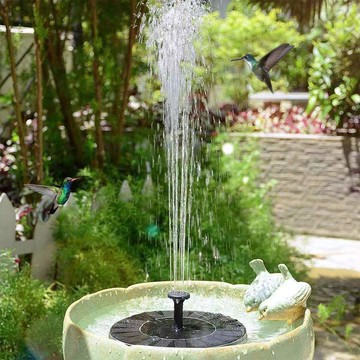 太陽能自動噴泉2024款帶蓄電魚池假山瀑布水循環小型一體漂浮水泵