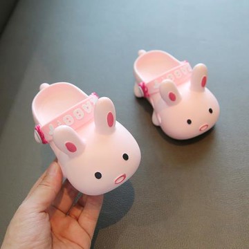 兒童拖鞋女孩夏可愛兔子室內卡通女童公主浴室洗澡寶寶嬰兒涼拖鞋