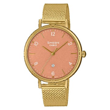 CASIO卡西歐 SHEEN系列 SHE-4562GM-4A 都市色彩指針錶 粉面 34mm ｜樂天全館特惠中★指定刷卡回饋10%
