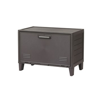 【日本天馬】Fits 加寬型可層疊置物收納櫃(附洞洞板)-DIY-多色可選時尚灰