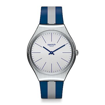 Swatch 超薄金屬系列 SKINSPRING 酷玩藍手錶