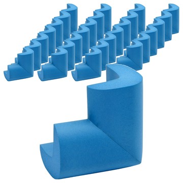 L型加厚防撞角 泡棉橡膠材質  5 x 3.5 x 1.2cm  藍色  60個