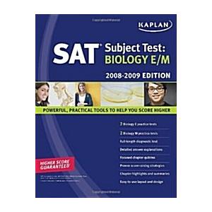 Kaplan Sat Subject Test Biology E M 2008-2009 (Paperback)