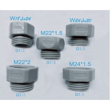 日本龍頭花灑軟管混合栓轉接頭轉換器W18山24 W24山20 M22/24