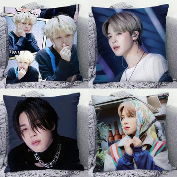 限時優惠'💕️樸智旻抱枕 bts防彈少年團雙面圖案抱枕 沙發臥室裝飾宿舍床上方形靠枕靠墊 可拆洗抱枕 粉絲應援抱枕