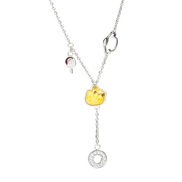 Hello Kitty SWEET2  HelloKitty 棒棒糖kitty黃金/白鋼項鍊