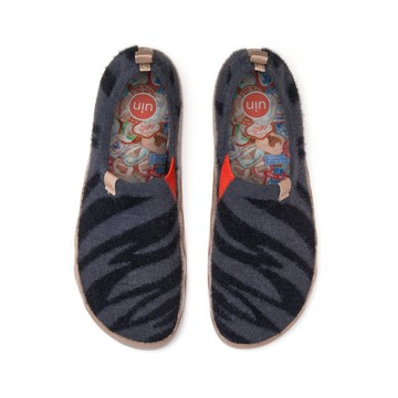 【Uin】西班牙原創設計 |铜雀黑灰 托莱多9 彩繪休閒 男鞋