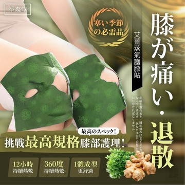 【粿女兒商行】🔥現貨 淨森堂 艾草薑黃蒸氣護膝貼6入