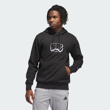 adidas 愛迪達 長袖上衣 男 帽T 刷毛 亞規 M 90s HD 黑 JN2510 (S3171)