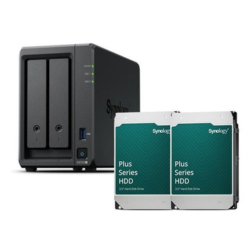 Synology 〈鈔省價〉DS725+ 網路儲存伺服器+Synology HAT3310 PLUS 16TB NAS硬碟(X2)