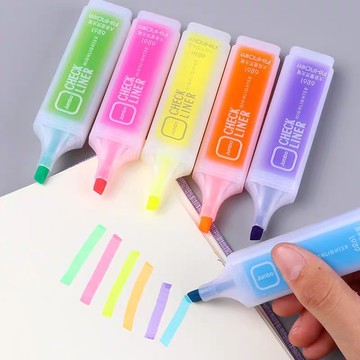 熒光筆粗頭大容量學生標記重點彩色熒光記號筆糖果色手賬彩筆