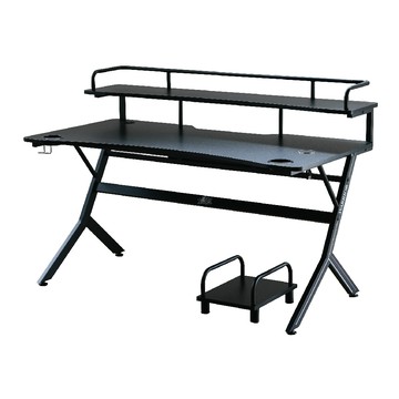 【RICHOME】WARRIOR旗艦款電競桌黑色