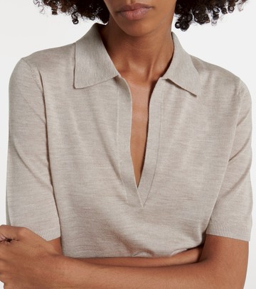 Gabriela Hearst Frank cashmere and silk polo sweater