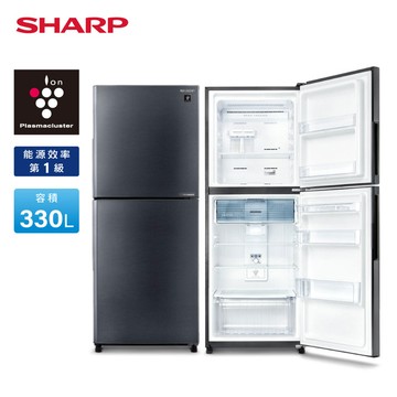 【SHARP 夏普】330L 除菌雙門變頻冰箱 SJ-PX33-SL (送基本安裝)