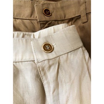 160g冰涼桑絲感亞麻混紡薄款休閑短褲男士西褲2025寬松五分褲子男