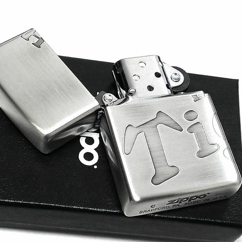 ZIPPO ライター 阪神タイガース ロゴ ジッポ シルバー 野球 3面加工 銀 