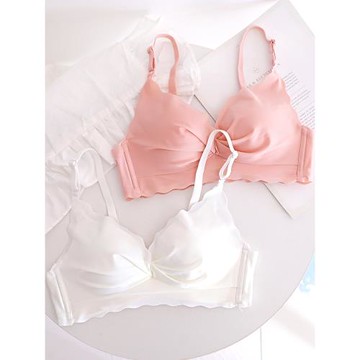 夏季無痕內衣薄款女小胸聚攏無鋼圈文胸胸罩收副乳防下垂夏天白色