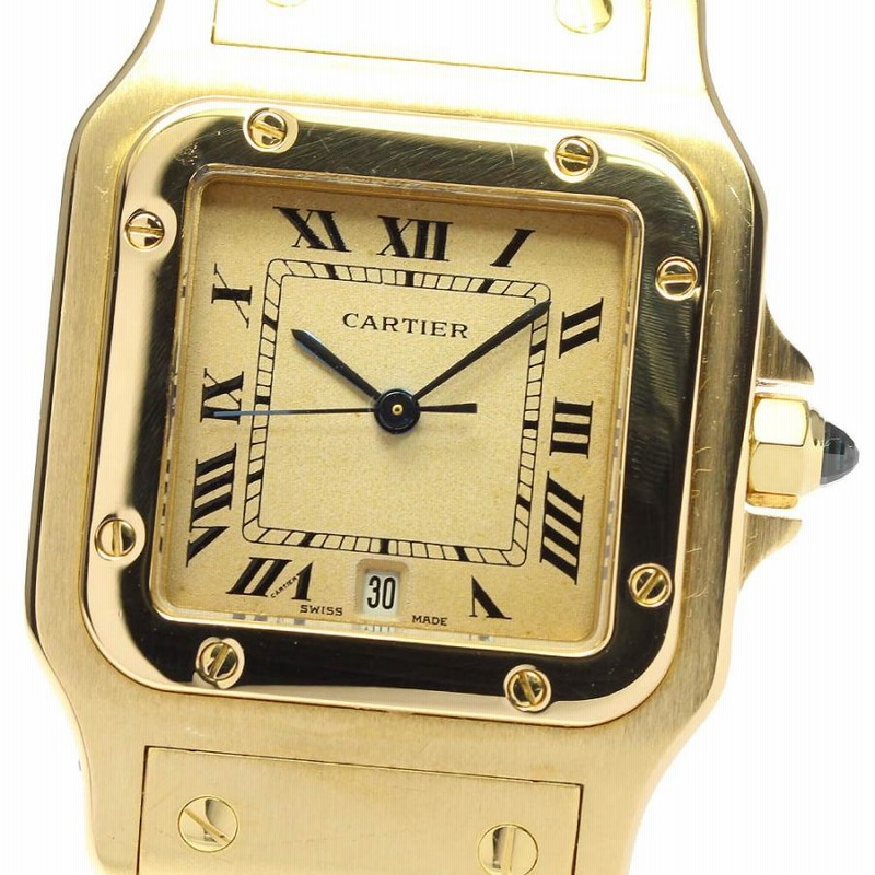 CARTIER】カルティエ サントスガルベLM K18YG W20009C5 クォーツ