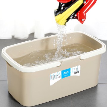 洗拖把桶單桶長方形水桶拖布桶家用海綿拖把盆專用清潔清洗桶方桶