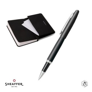 【SHEAFFER】VFM系列霧黑鋼珠筆+A6筆記本禮盒 免費刻字(原廠正貨)