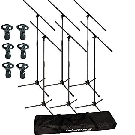 Ultimate Support JamStands JS-MCFB6PK 6-Pack Tripod Mic Stand Bundle With