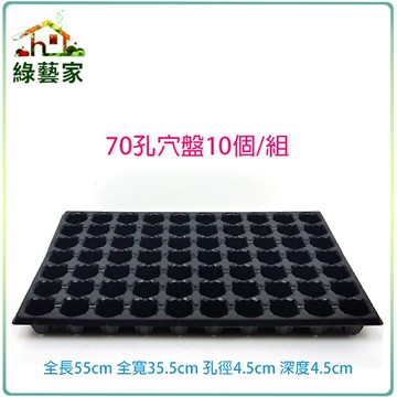 【綠藝家】70孔穴盤10個/組