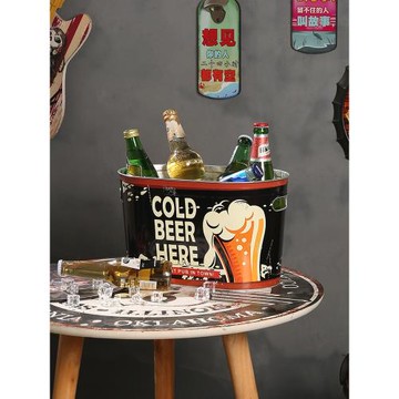 網紅高顏值大容量冰桶酒吧KTV啤酒紅酒商用酒桶戶外露營不銹鋼桶