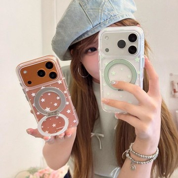 隔日到店🚚ins星星波點適用iphone 17 18 pro max 质感手機殼16/15plus防摔14/13/12/