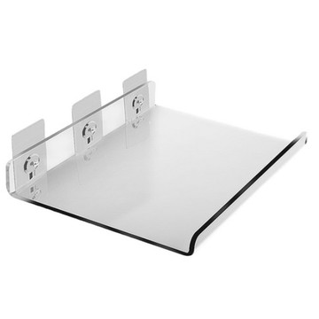 【福利品商品】壓克力牆上置物架50cm 銀色,1入