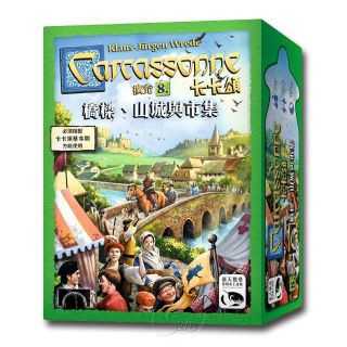 SWANPANASIA 【桌遊】卡卡頌2.0橋樑山城與市集擴充  Carcassonne 2.0 Bridges, Castles  Bazaars EX.中文版