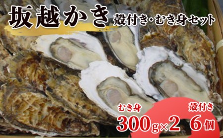 坂越かき 殻付き6個・むき身 (300g×2)セット（北海道・沖縄・離島への配送不可）[ 牡蠣 冬牡蠣