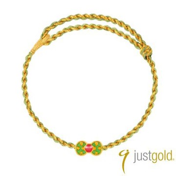 【Just Gold 鎮金店】金翠萌結 黃金手繩 (網路限定)