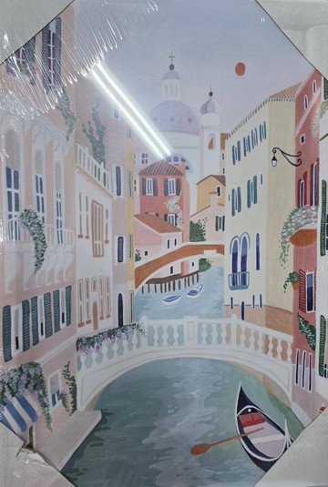 浪漫都市無框掛畫(福利品)