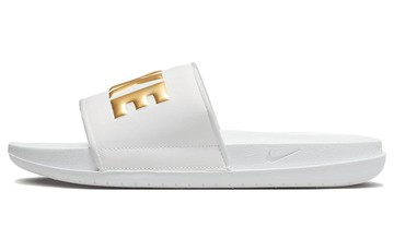 WMNS OFFCOURT SLIDE WHITE METALLIC GOLD