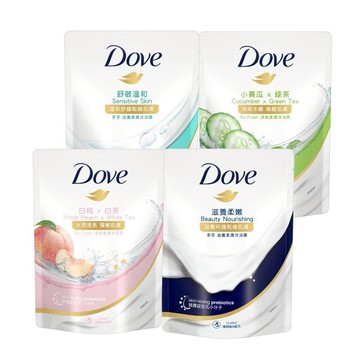 【蝦皮直營】【Dove多芬】沐浴乳補充包580g 四款任選(滋養柔嫩/舒敏溫和/清爽水嫩/桃悦水透) 溫和除菌