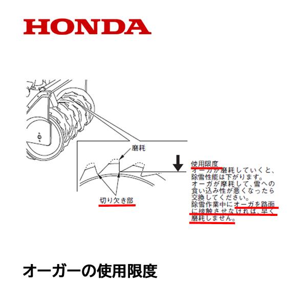 HONDA 除雪機 オーガーCOMP R 右側　HSM1180i HSM980i HSM1380i ハイブリッド除雪機