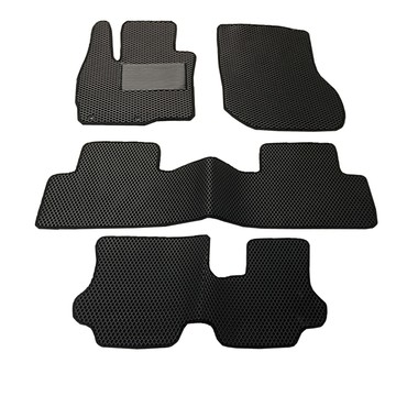 MITSUBISHI e系列汽車用品【2014年11月 OUTLANDER 7人 黑輪】蜂巢腳踏墊 汽車腳踏墊