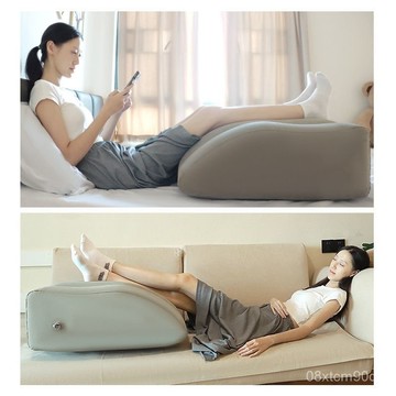 急發🚀墊腳枕充氣腳墊便攜睡覺墊腿神器下肢腳骨折腿部擡高軟墊充氣尖叫 9JOT